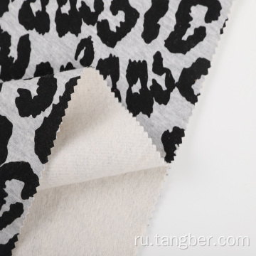 матовая флисовая ткань с животным принтом на заказ